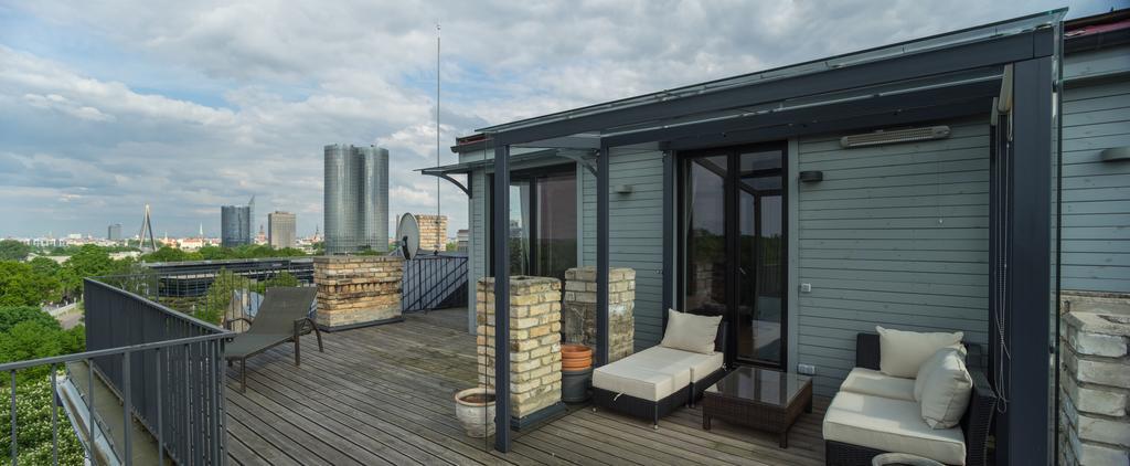 Апартаменты Riga Luxury Loft With Terrace Экстерьер фото